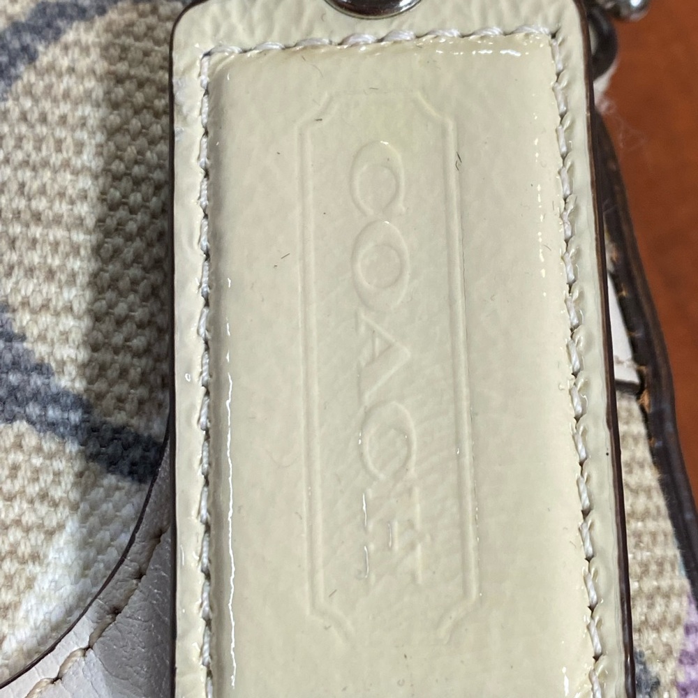 Coach light purple tan and gray purse - Picture 7 of 7